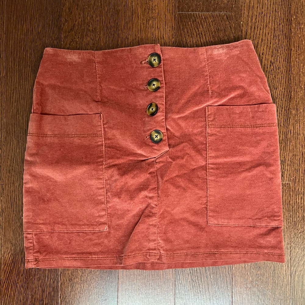 BDG faux suede skirt